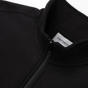 Carhartt WIP Half Zip American Script Sweatshirt - Black