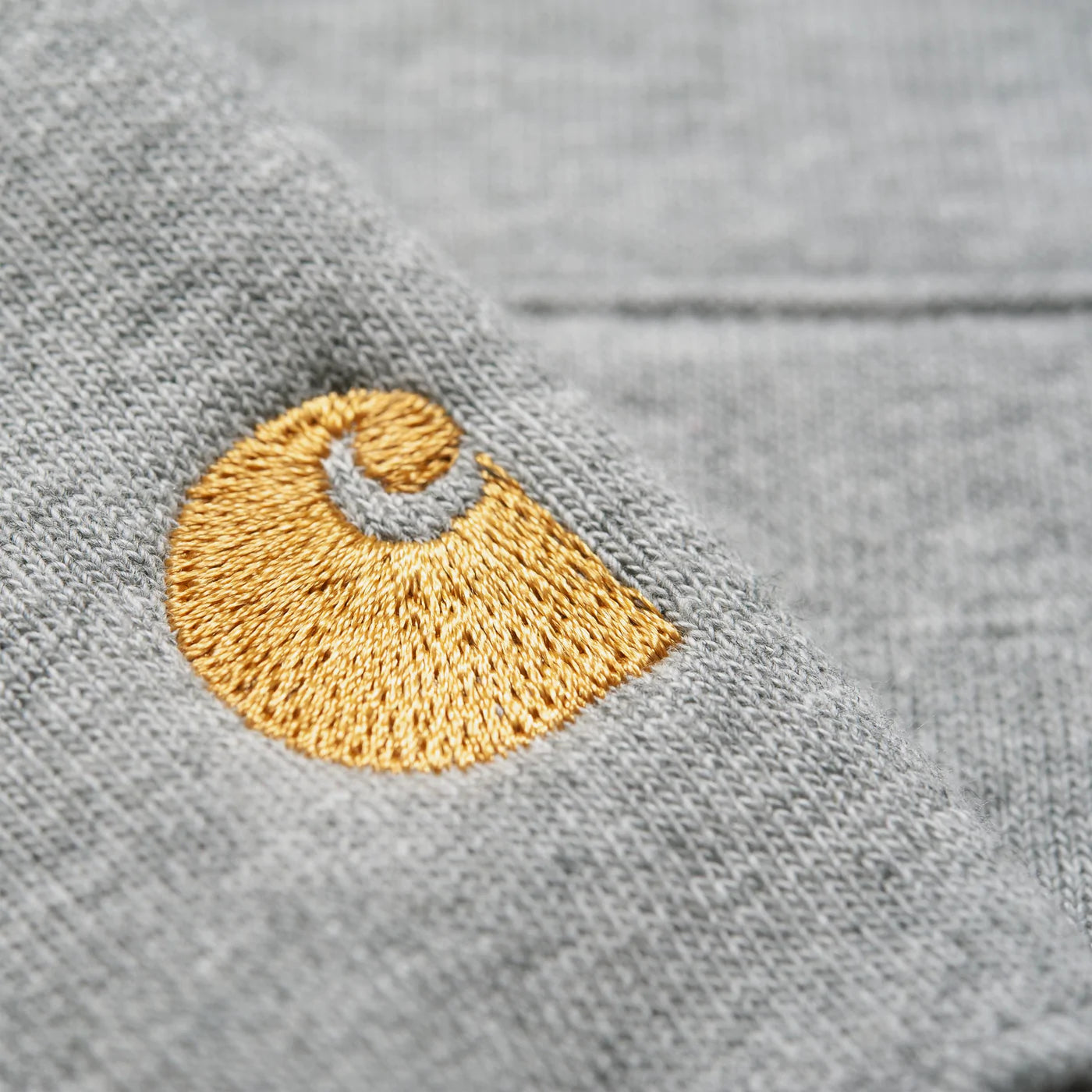 Carhartt WIP Chase Neck Zip Sweatshirt - Grey Heather