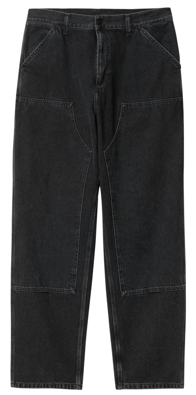 Carhartt WIP Double Knee Pant - Black Stone Washed