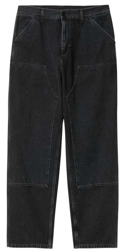 Carhartt WIP Double Knee Pant - Black Stone Washed – Ninetimes