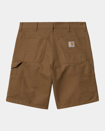 Carhartt WIP Double Knee Short - Hamilton Brown Rinsed