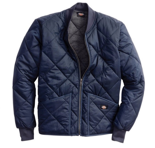 Dickies Nylon Diamond Quilted Jacket - Dark Navy