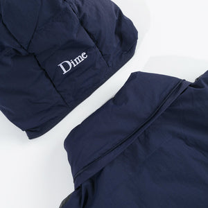 Dime Contrast Puffer Jacket - Navy