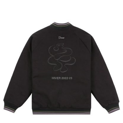 Dime Letterman Wool Jacket - Black