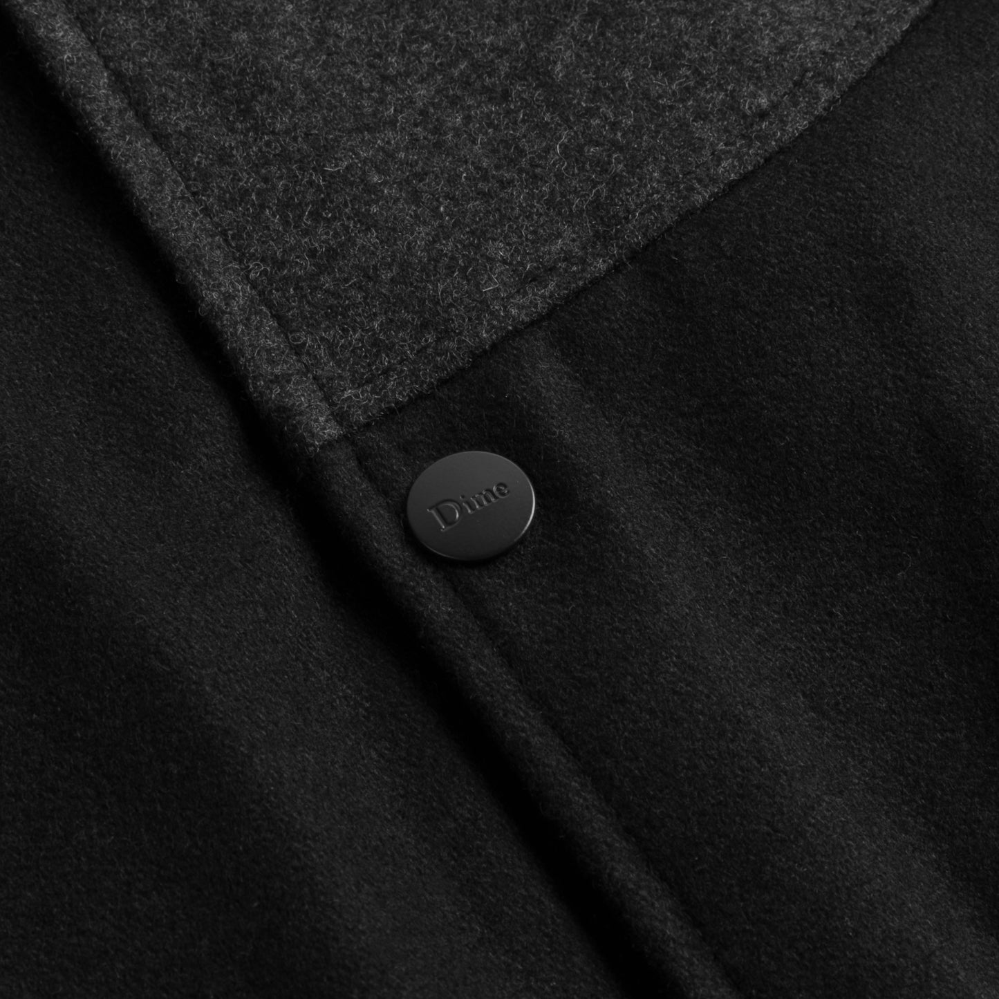 Dime Letterman Wool Jacket - Black