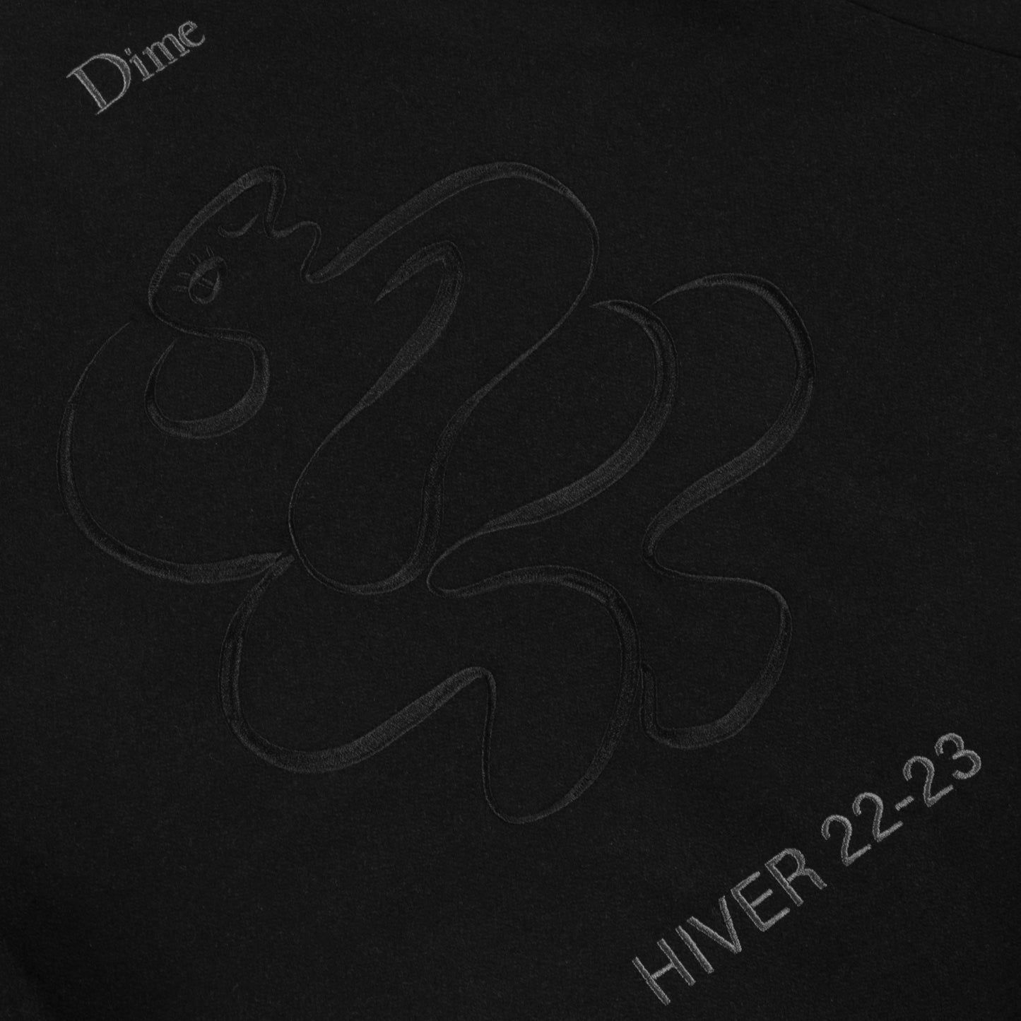 Dime Letterman Wool Jacket - Black