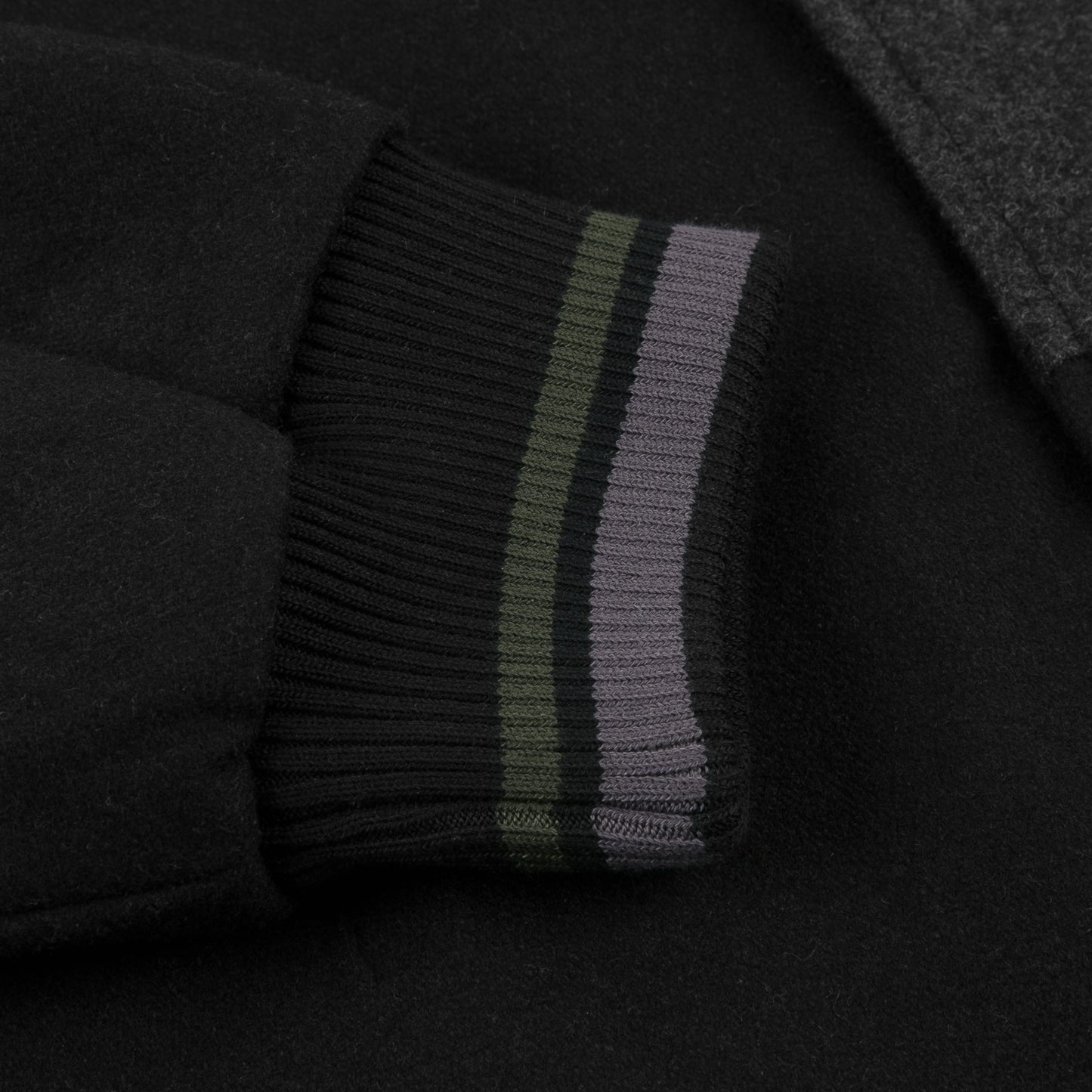 Dime Letterman Wool Jacket - Black