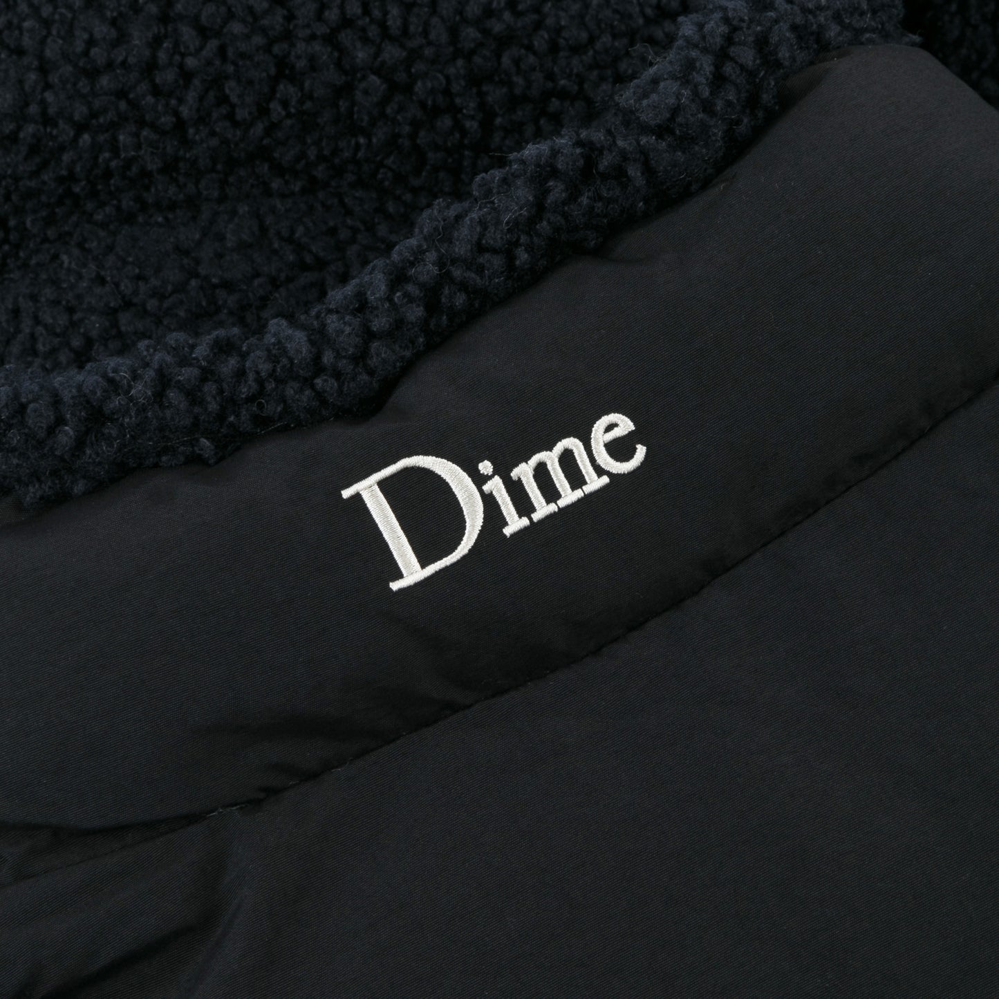 Dime Sherpa Puffer Jacket - Navy