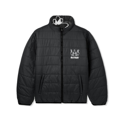 Butter Goods Jun Reversible Puffer Jacket - Black/Black