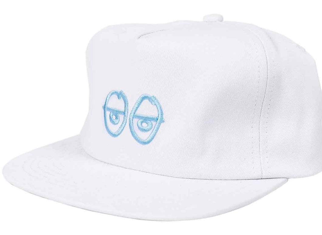 Krooked Eyes Snapback - White/Blue