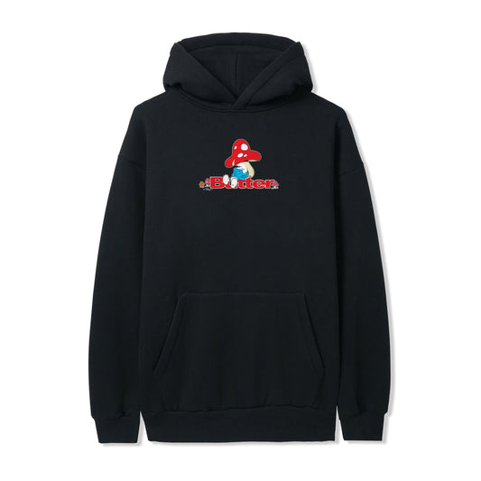 Butter Goods x The Smurfs Lazy Logo Pullover Hood - Black