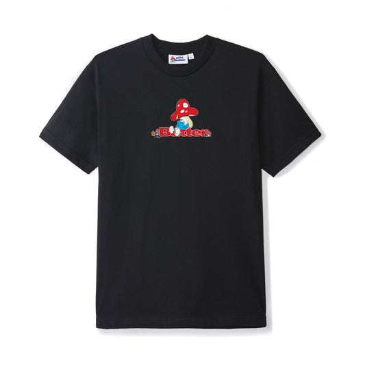 Butter Goods x The Smurfs Lazy Logo Tee - Black