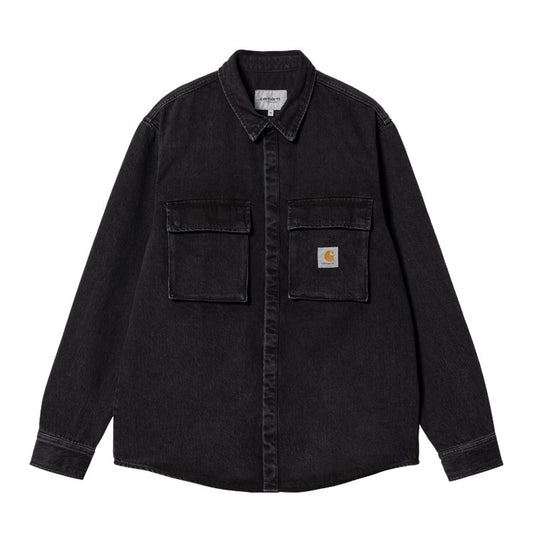 Carhartt WIP Monterey Shirt Jacket - Black Stone Washed