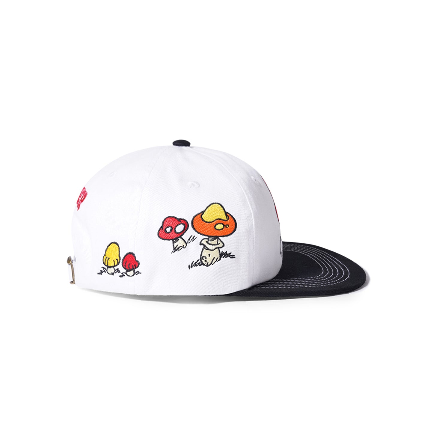 Butter Goods x The Smurfs Mushroom 6 Panel Cap - White / Black