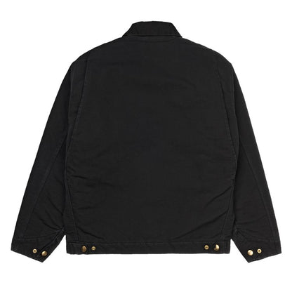 Carhartt WIP OG Detroit Jacket - Black/Black Aged Canvas