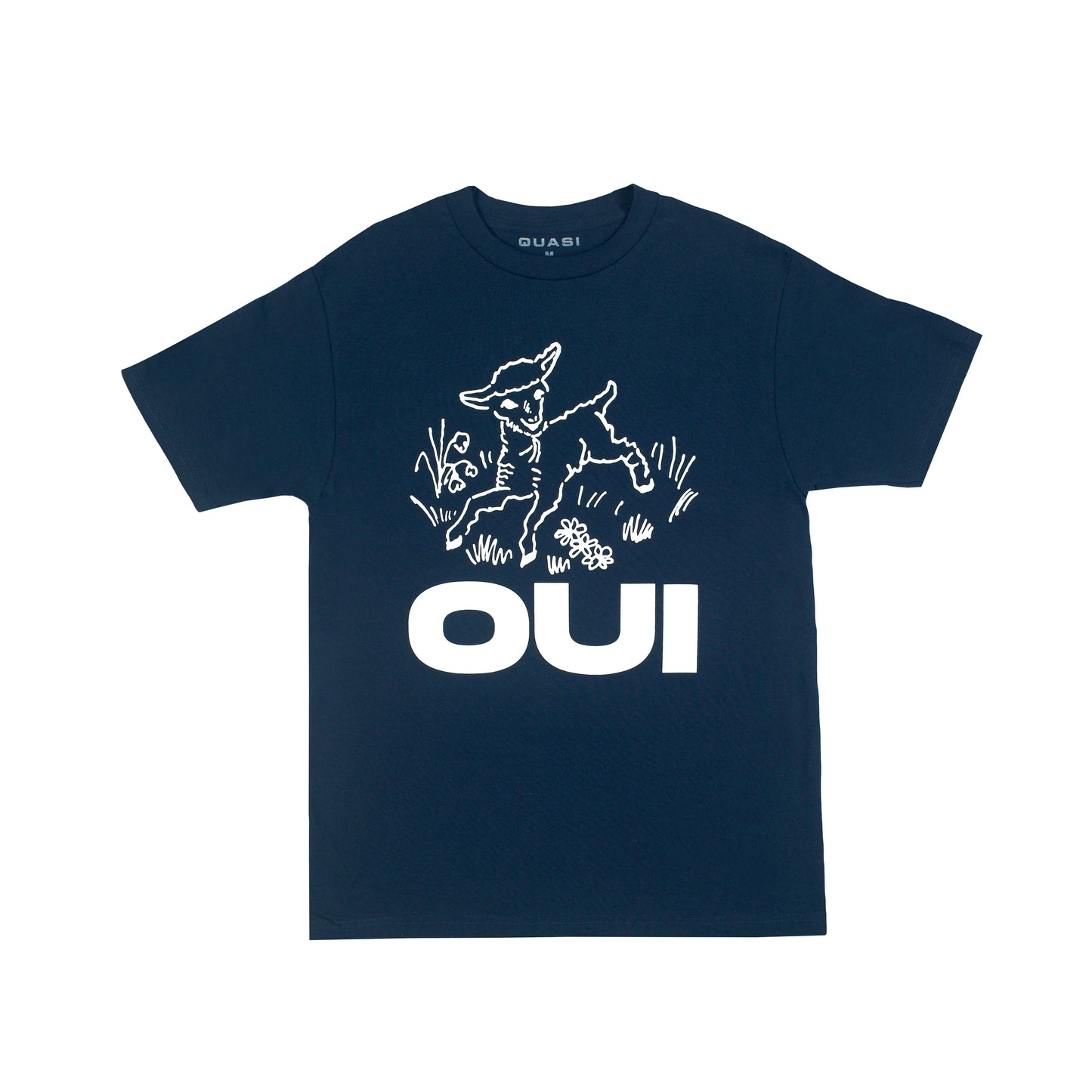 Quasi Oui Tee - Navy