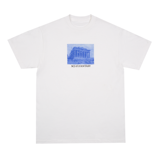 Sci-Fi Fantasy Parthenon Tee - White