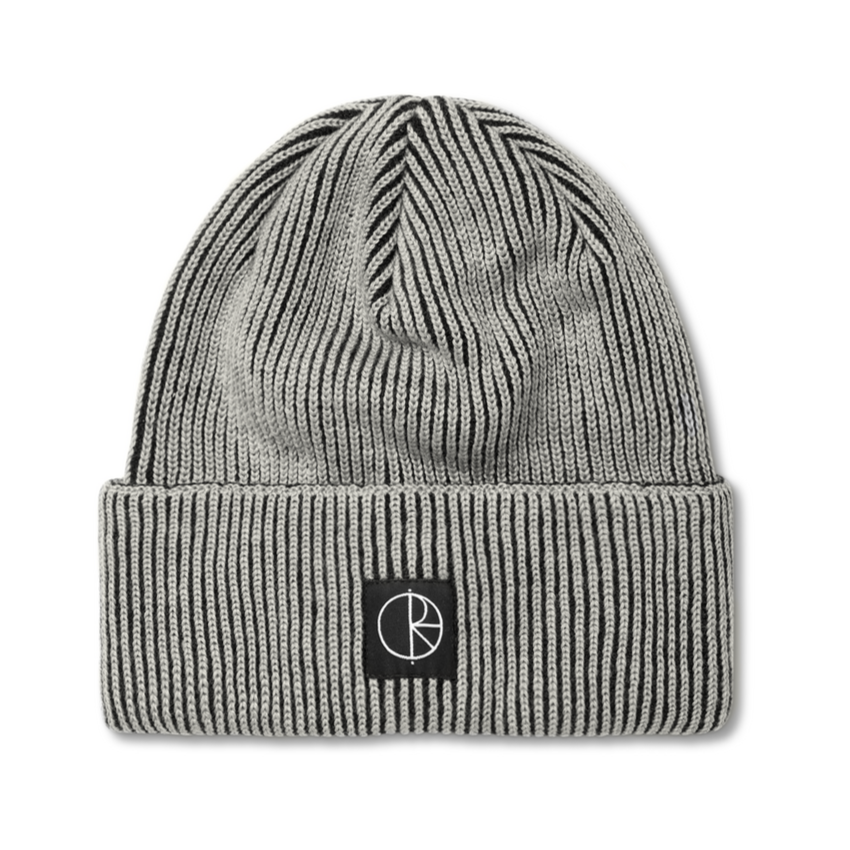 Polar Lines Merino Beanie - White/Black