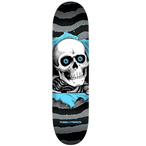 Powell Peralta Ripper One Off Deck - 7.75 Silver/Light Blue