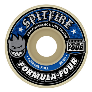 Spitfire Formula Four Conical Full Wheels - 99D 56mm Blue Print