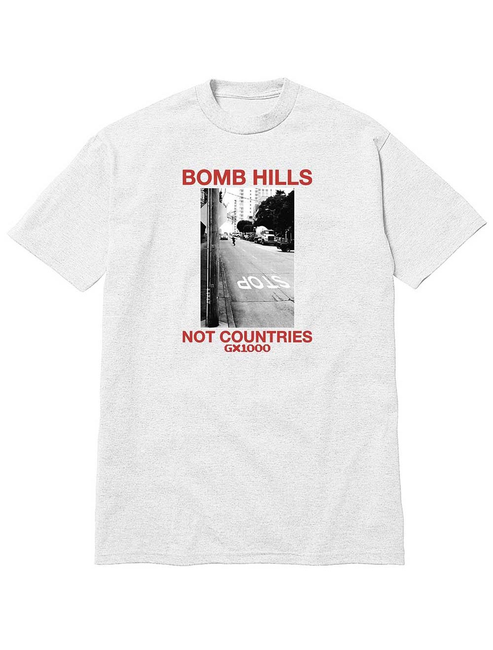GX1000 Bomb Hills Not Countries Tee - Ash