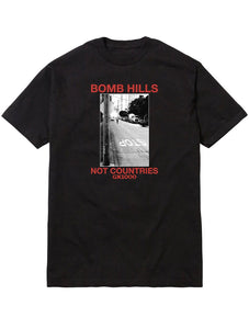 GX1000 Bomb Hills Not Countries Tee - Black/Red