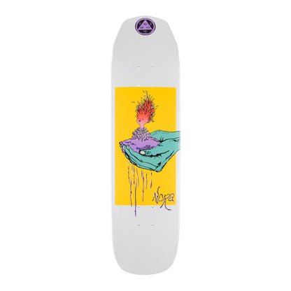 Welcome Nora Vasconcellos Soil on Wicked Princess White Dip Deck - 8.125