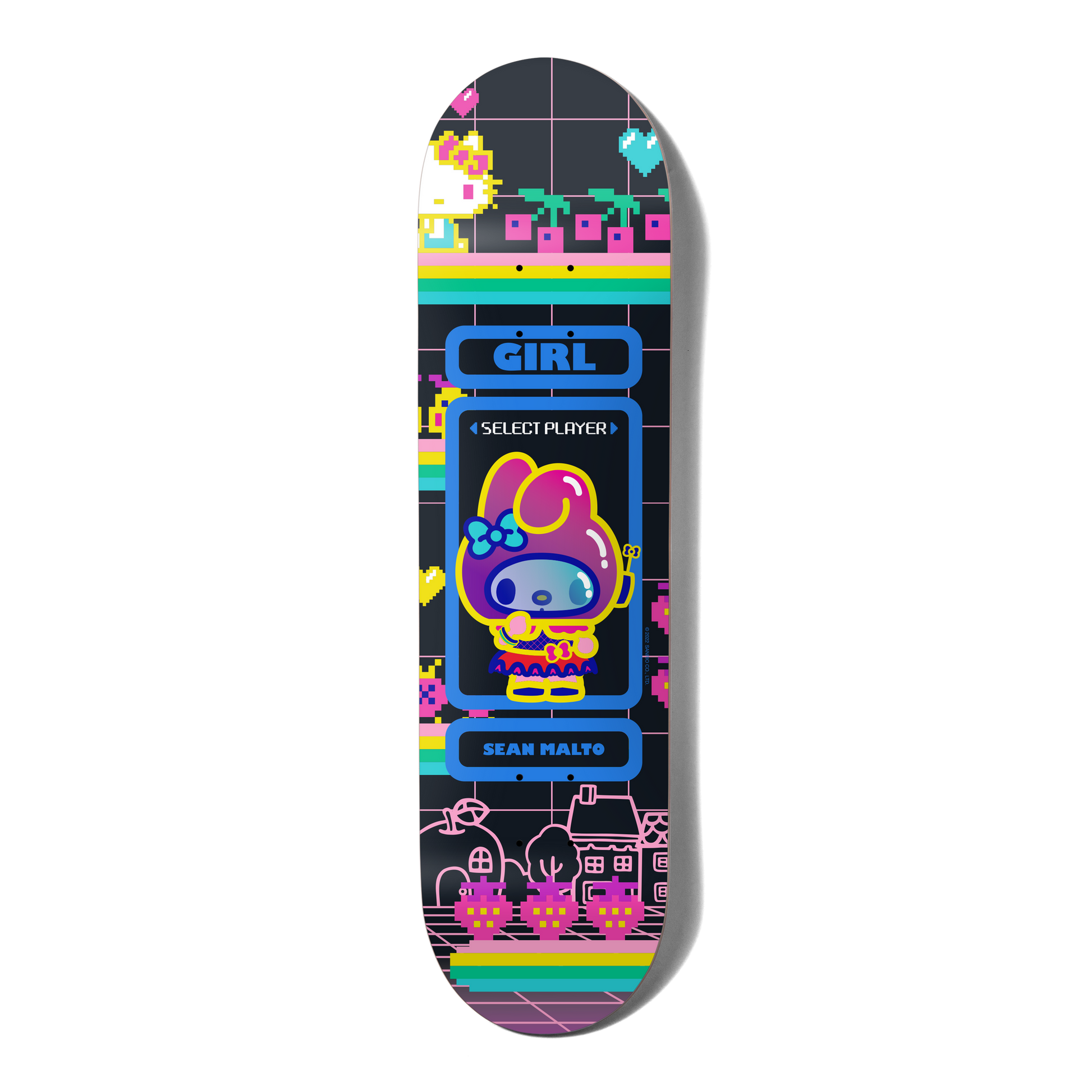 Girl Malto Sanrio Kawaii Arcade Deck - 8.125 – Ninetimes Skateshop, image size:1946x1946