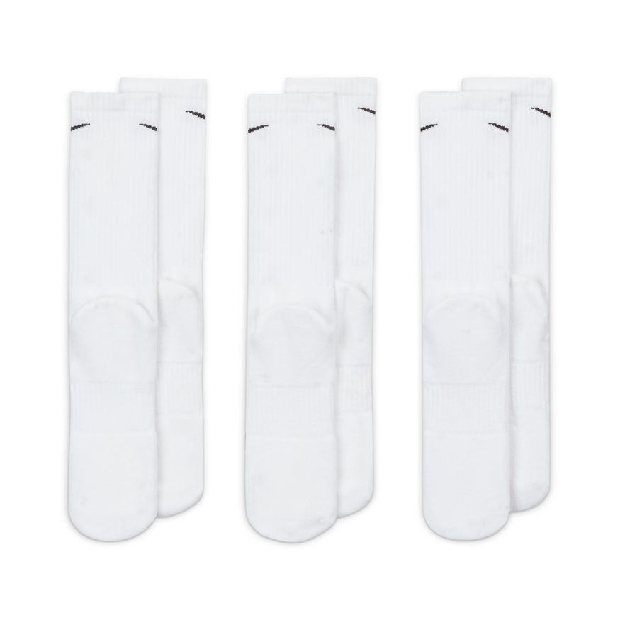 Nike Lightweight Everyday Crew Sock 3-Pack - White