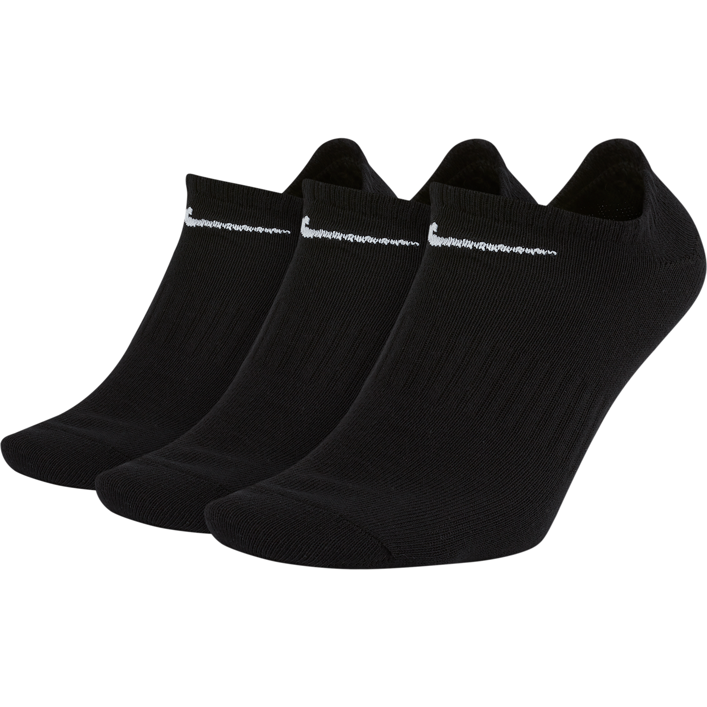 Nike Lightweight Everyday No-Show Sock 3-Pack - Black