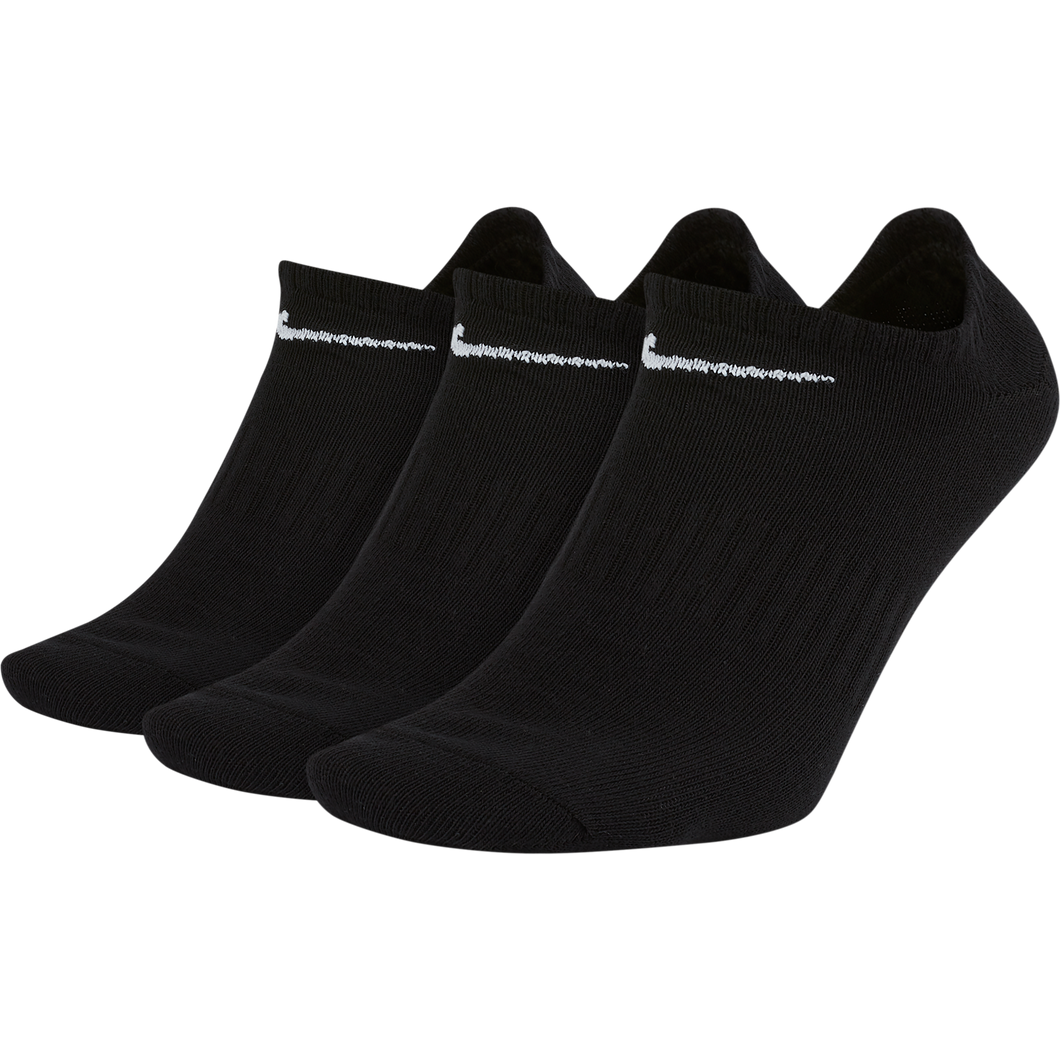 Nike Lightweight Everyday No-Show Sock 3-Pack - Black
