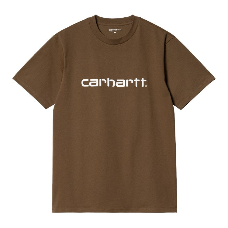 Carhartt WIP  Script Tee - Tamarind/White