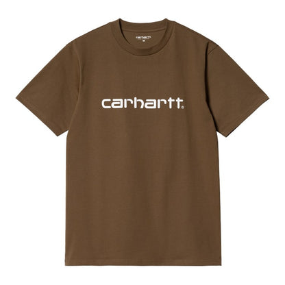 Carhartt WIP  Script Tee - Tamarind/White