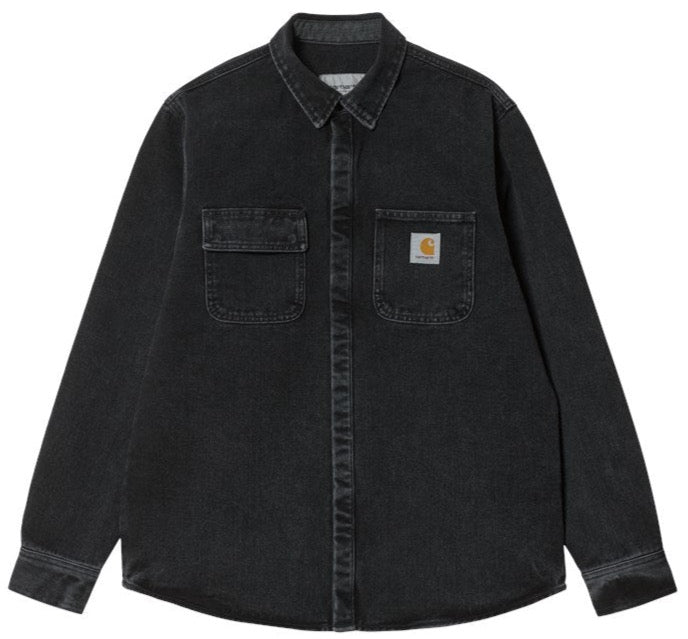 Carhartt WIP Salinac Shirt Jacket - Black Stone Washed