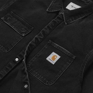 Carhartt WIP Salinac Shirt Jacket - Black Stone Washed