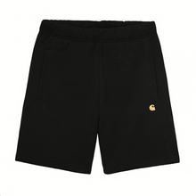 Load image into Gallery viewer, Carhartt WIP Chase Sweat Short - Black/Gold