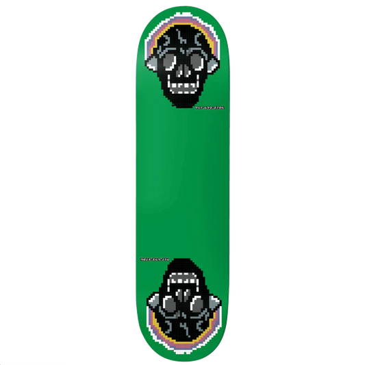 Call Me 917 Green Skull Slick Deck - 8.0