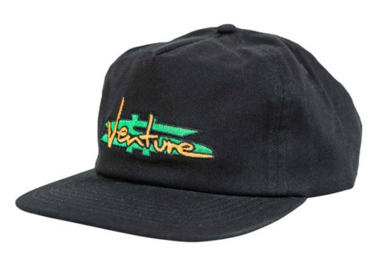 Venture Paid Snapback - Black