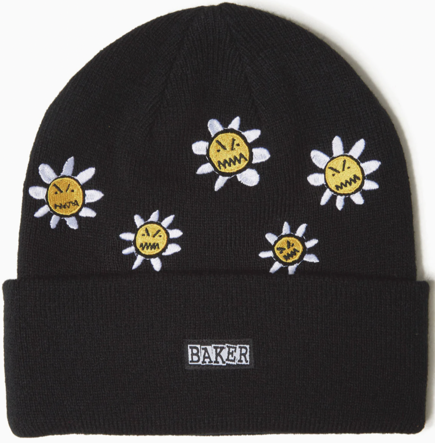 Baker Floral Beanie - Black