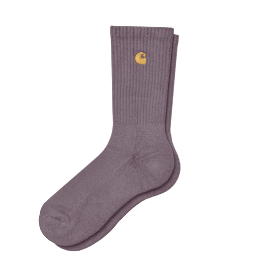 Carhartt WIP Chase Socks - Misty Thistle / Gold