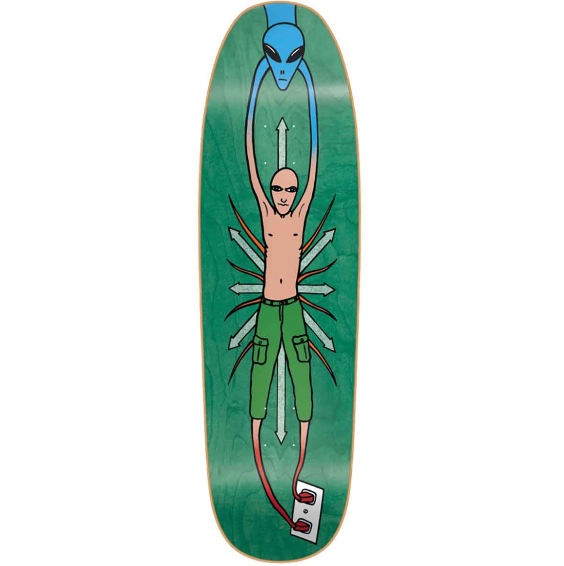 New Deal Vallely Alien Green SP Deck - 9.18