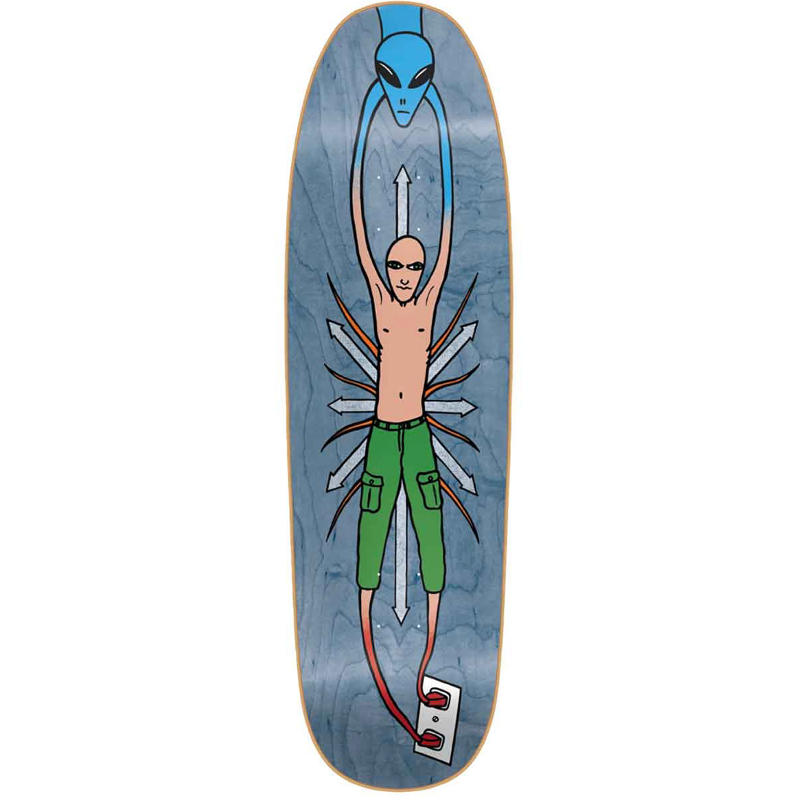 New Deal Vallely Alien Blue SP Deck - 9.18