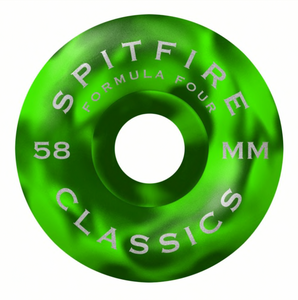 Spitfire Formula Four Swirled Classic Lime/Green Wheels - 99D 58mm