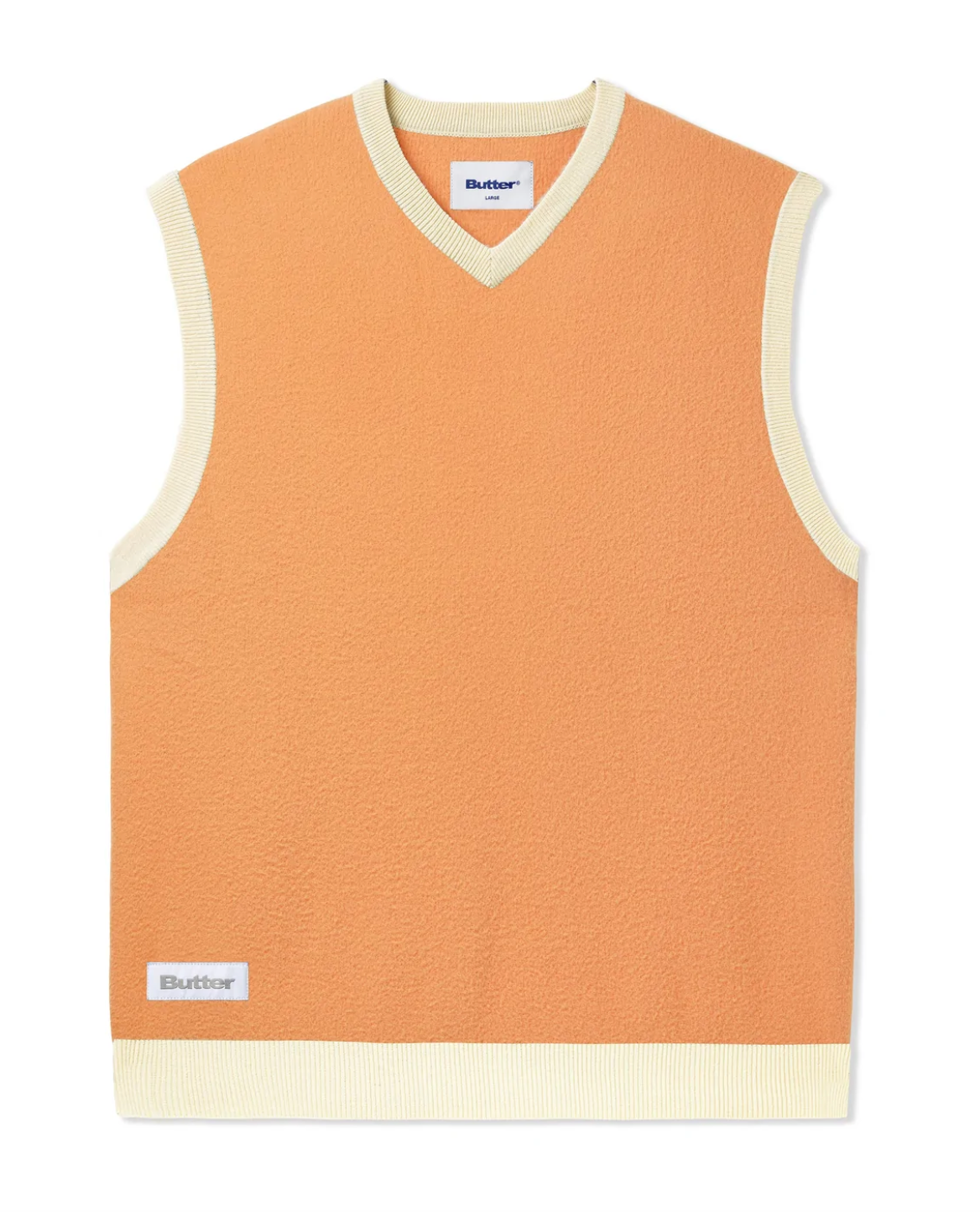 Butter Goods Mohair Knit Vest - Ochre