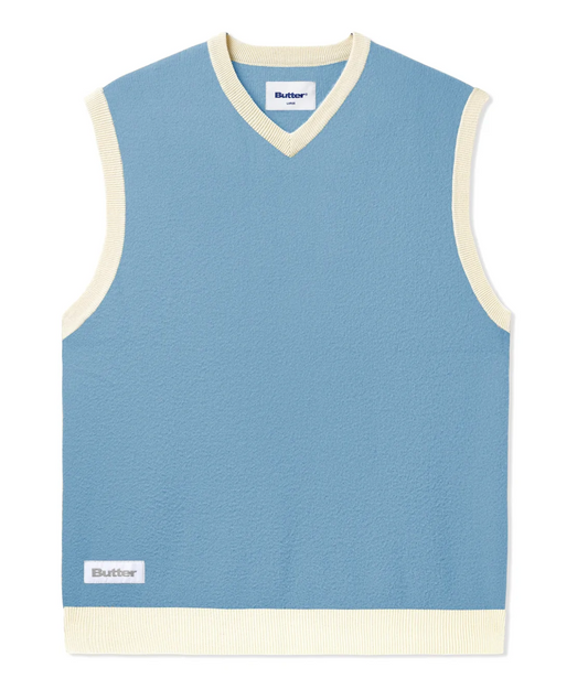 Butter Goods Mohair Knit Vest - Dusk Blue