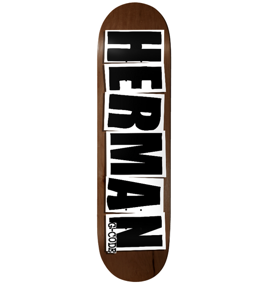 Baker Herman Logo Brown Deck - 8.25