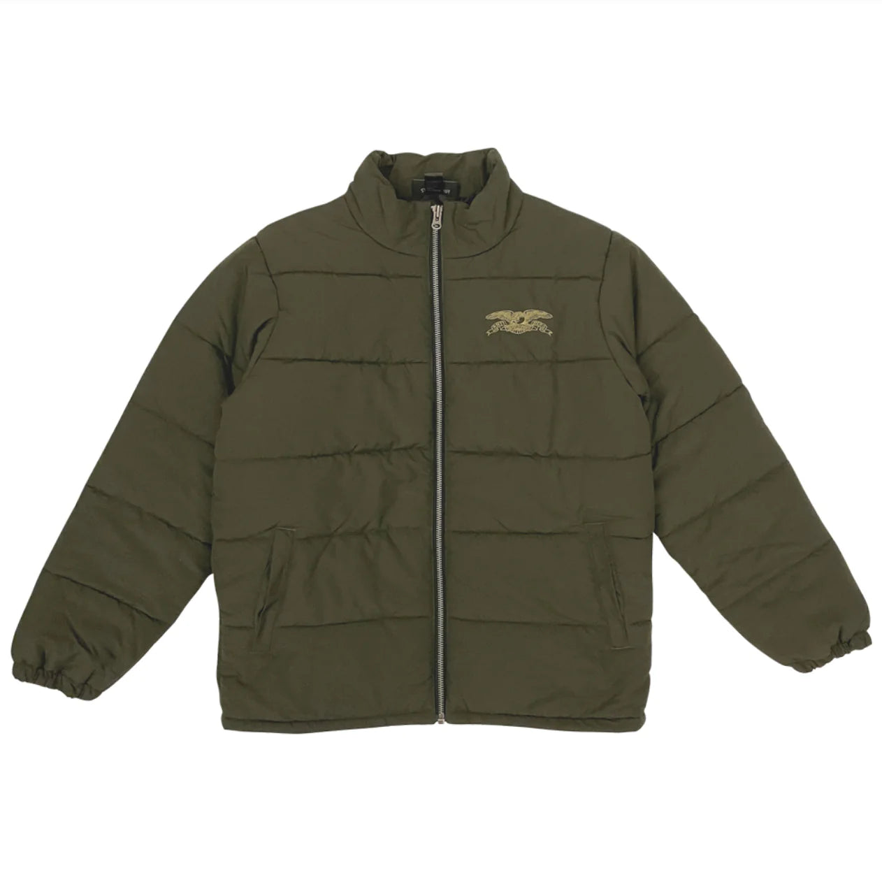 Antihero Basic Eagle Quilted Custom Jacket - Olive
