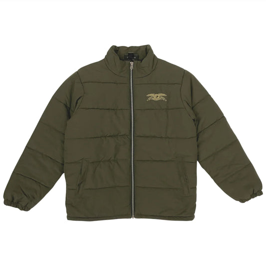 Antihero Basic Eagle Quilted Custom Jacket - Olive