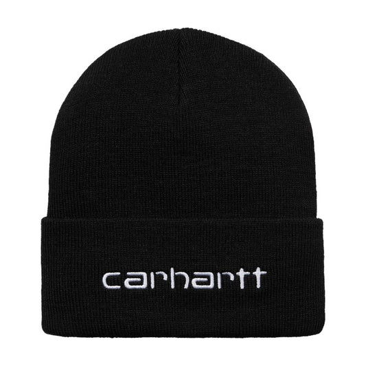 Carhartt WIP Script Beanie - Black/White