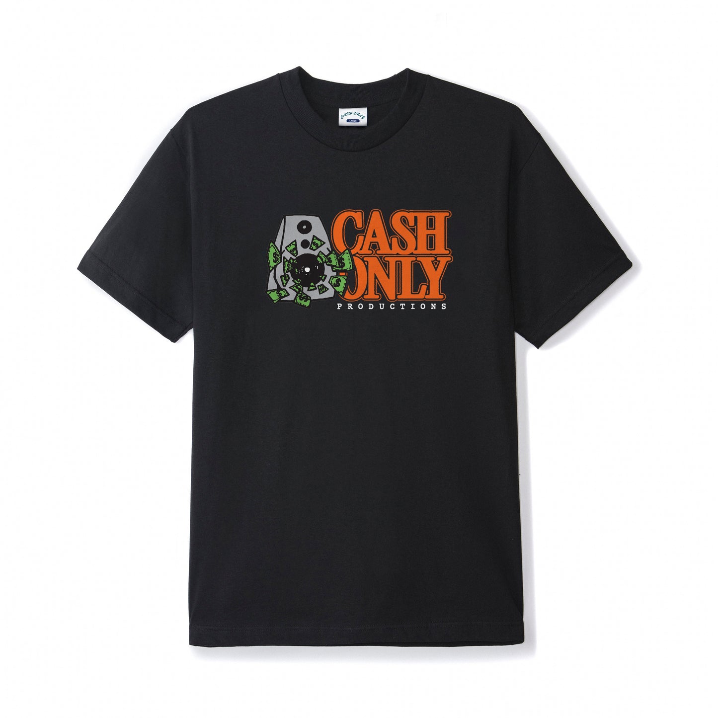 Cash Only Speaker Tee - Black